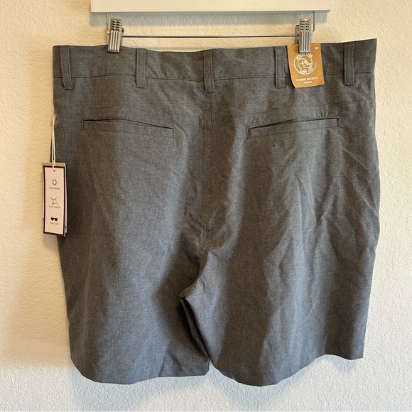 NWT PANAMA JACK Performance Shorts 10" Stretch Quick Dry Golf Gray New 38 Hybrid - Picture 4 of 9